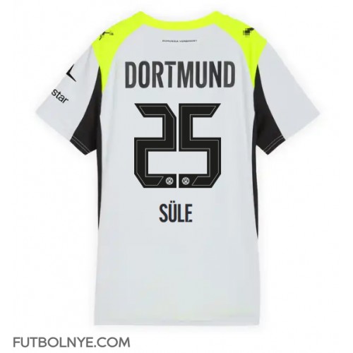 Camiseta Borussia Dortmund Niklas Sule #25 Visitante Equipación para mujer 2025-26 manga corta